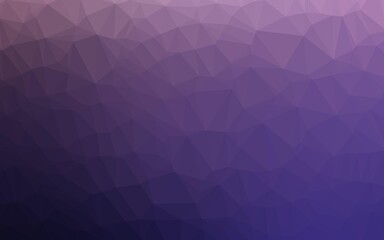 Dark Purple vector triangle mosaic template.