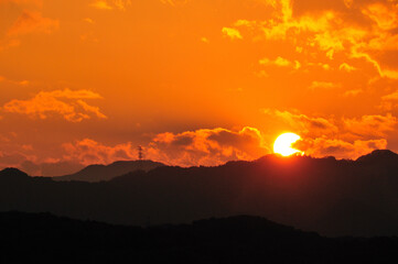 Obraz premium 夕焼け空