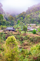 The mountain village Sapa in the north of Vietnam