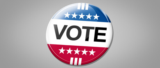 Election day in United States. 3d rendering