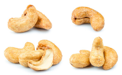cashew nuts isolated on white background