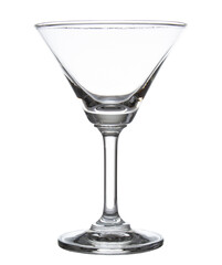 empty glass water isolated on white background clipping path