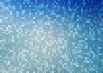 Light BLUE vector background with rectangles.