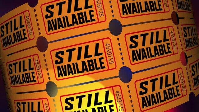 Still Available Seats Spots Remain Tickets Order Reserve Now 3d Animation