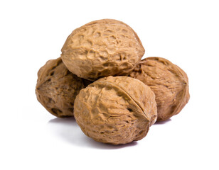 walnut isolated on white background