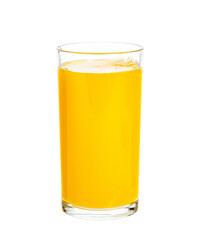 clipping path orange juice  isolated on white background