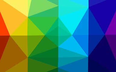 Light Multicolor, Rainbow vector polygonal pattern.
