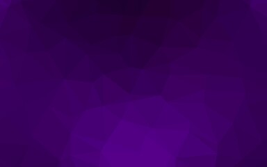 Obraz premium Dark Purple vector shining triangular pattern.