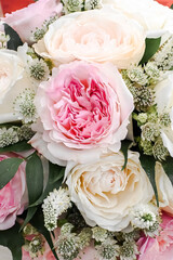 bouquet of pink roses
