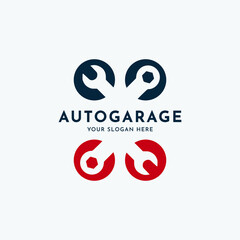 automotive and spart part logo concept design illustrations.