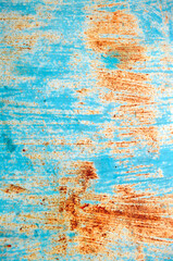 Closeup Rusted Galvanized iron plate, Rust metal surface texture, old weathered rusted corroded stained texture for background