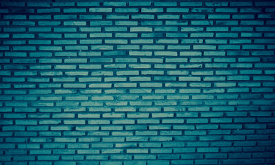 Green brick wall texture for background