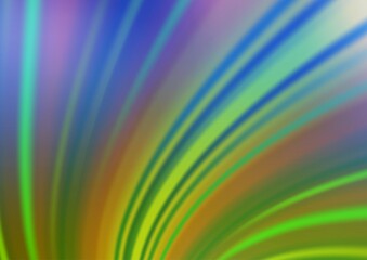 Light Blue, Green vector blurred and colored background.