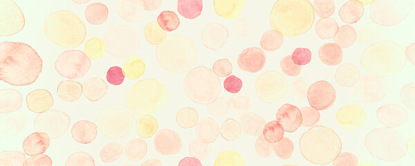 Yellow Tropical Autumn Texture. Watercolor Floral 