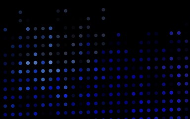 Dark BLUE vector pattern with spheres.