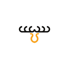 illustration logo templet icon deer