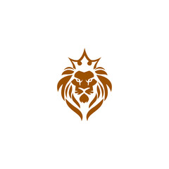 illustration logo lion templet icon