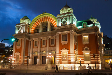 大阪市中央公会堂夜景