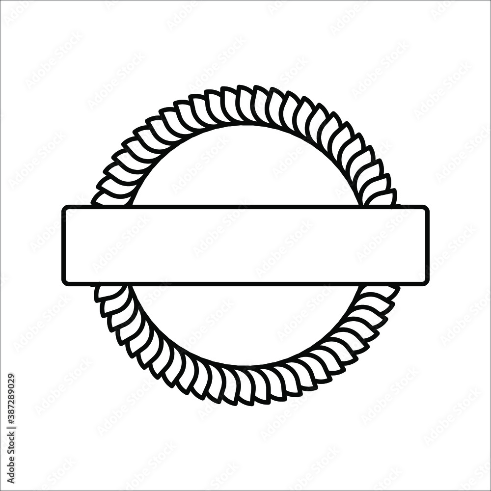 Poster scalloped circles vector. stamps vector icon isolated on blank background
