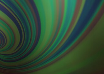 Dark Green vector blur pattern.