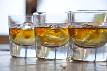 whiskey and ice