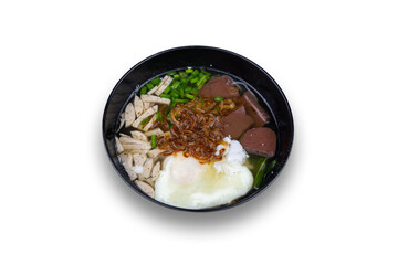 Delicious noodles, Thai food menu.
Noodle isolated on white background.