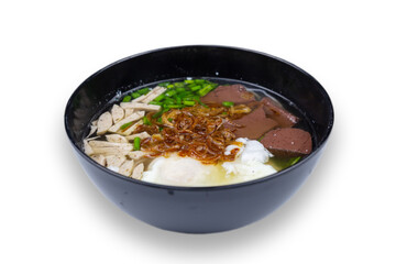 Delicious noodles, Thai food menu.
Noodle isolated on white background.