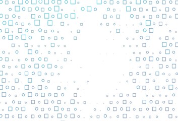 Light BLUE vector cover with circles, cubes.