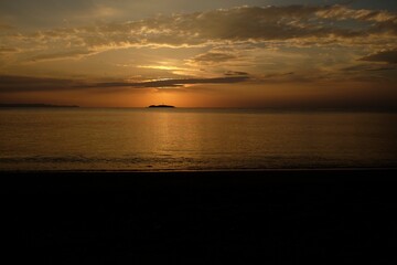 sunset over the ocean