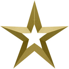Obraz premium gold star on white background