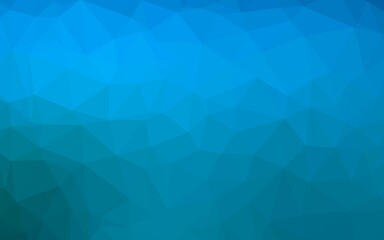 Light BLUE vector shining hexagonal background.