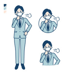 simple suit businessman mask_sigh