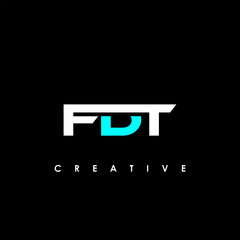 FDT Letter Initial Logo Design Template Vector Illustration