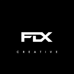 Fototapeta premium FDX Letter Initial Logo Design Template Vector Illustration