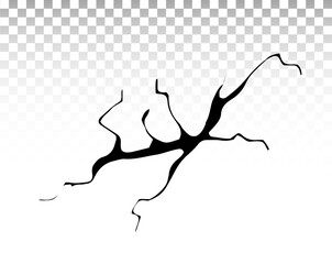 Fototapeta premium Ground cracks. Earthquake and ground cracks, hole effect, craquelure and damaged wall texture. Vector illustrations for earthquake, crash, destruction.
