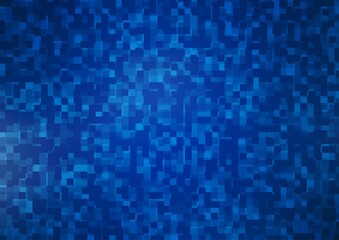 Light BLUE vector template with crystals, rectangles.