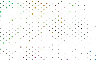 Light Multicolor, Rainbow vector background with bubbles.