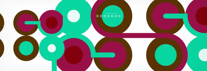 Circles and lines abstract background for covers, banners, flyers and posters and other templates