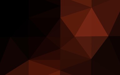 Obraz premium Dark Red vector polygon abstract background.