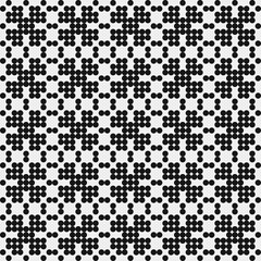 Abstract Cross Pattern Dots Logo generative computational art illustration