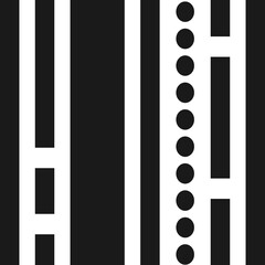 the geometric pattern by stripes seamless vector background black and white texture graphic part 1