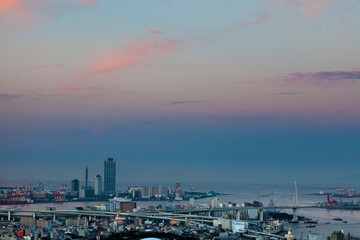 大阪ベイエリアの朝