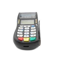 Credit card reader isolated on white background