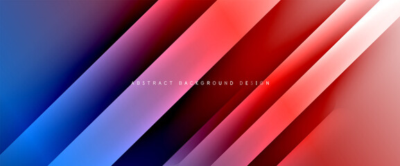 Fluid gradients with dynamic diagonal lines abstract background. Bright colors with dynamic light and shadow effects. Vector wallpaper or poster