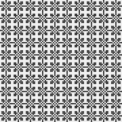 Fototapeta premium Abstract Cross Pattern Dots Logo generative computational art illustration
