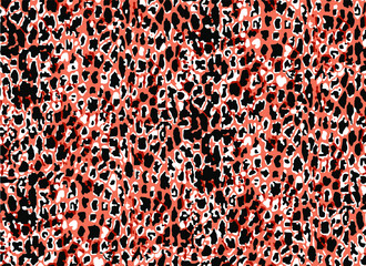 Seamless leopard pattern, animal print.