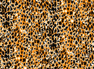 Behang Naadloos luipaardpatroon, dierenprint. © Ama