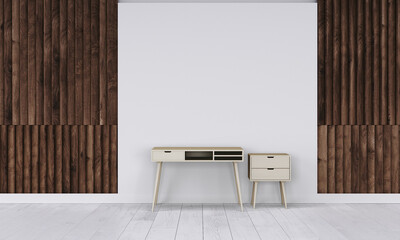 modern interior with office desk