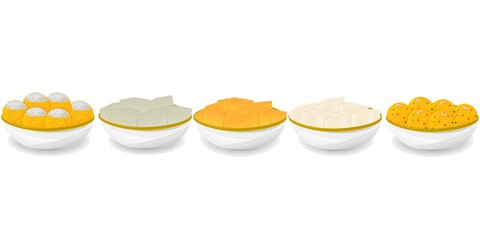 Indian Sweets or Mithai Like Petha,Laddu