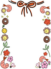 おせちのフレームたて